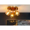 Luminaires Lucide Plafonnier Lucide BJORN Or, Laiton, 3 lumières