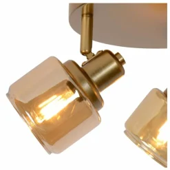 Luminaires Lucide Plafonnier Lucide BJORN Or, Laiton, 3 lumières