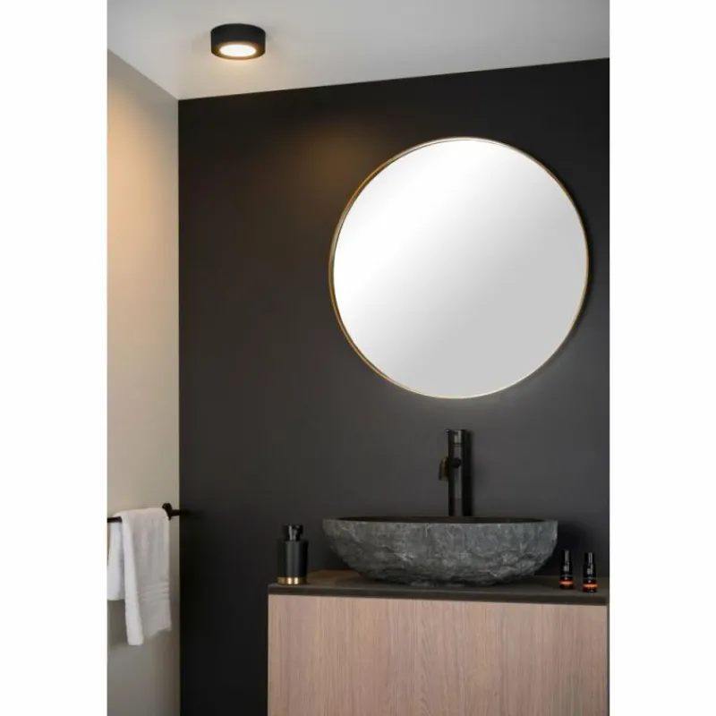 Luminaires Lucide Plafonnier Lucide BRICE LED Noir, 1 lumière* Éclairage Led