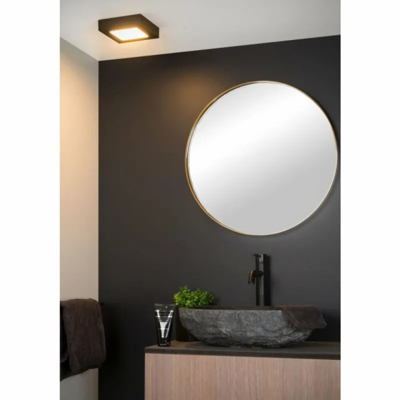 Luminaires Lucide Plafonnier Lucide BRICE LED Noir, 1 lumière* Éclairage Led