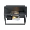 Luminaires Rustiques-Luminaires Lucide Plafonnier Lucide CARLYN Noir, 2 lumières