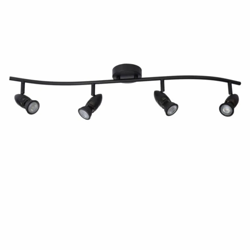 Luminaires Lucide Plafonnier Lucide CARO Noir, 4 lumières* Spots Et Projecteurs