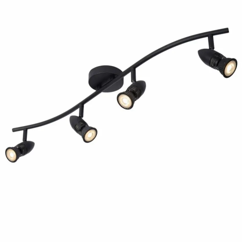 Luminaires Lucide Plafonnier Lucide CARO Noir, 4 lumières* Spots Et Projecteurs