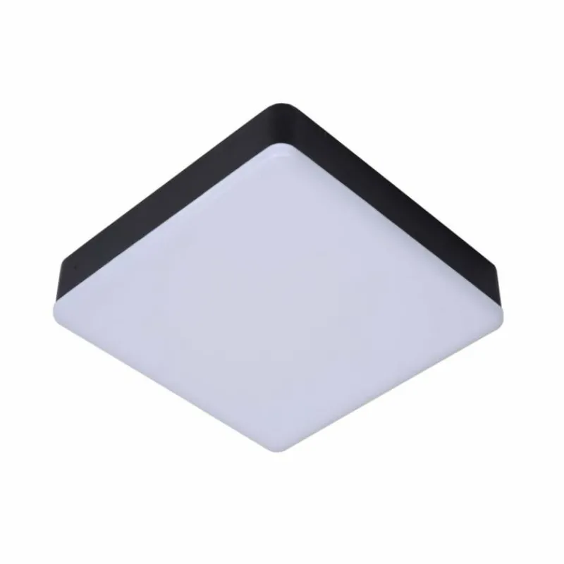 Luminaires Rustiques-Luminaires Lucide Plafonnier Lucide CERES-LED Noir, 1 lumière