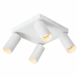 Luminaires Lucide Plafonnier Lucide CLUBS Blanc, 4 lumières* Spots Et Projecteurs