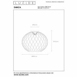 Luminaires Lucide Plafonnier Lucide DANZA Noir, 1 lumière* Plafonniers