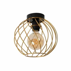 Lampes Dorées-Luminaires Lucide Plafonnier Lucide DANZA Or, Laiton, Noir, 1 lumière