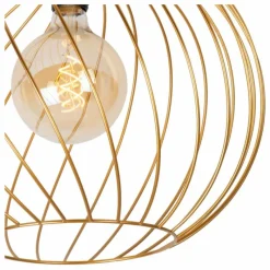 Lampes Dorées-Luminaires Lucide Plafonnier Lucide DANZA Or, Laiton, Noir, 1 lumière