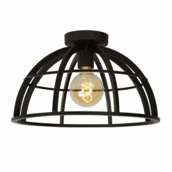 Lampes Industrielles-Luminaires Lucide Plafonnier Lucide DIKRA Noir, 1 lumière