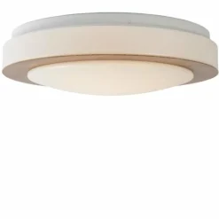 Lampes En Bois-Luminaires Lucide Plafonnier Lucide DIMY LED Bois foncé, 1 lumière