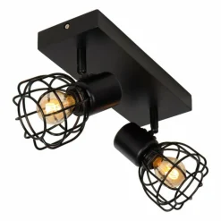 Luminaires Lucide Plafonnier Lucide FILOX Noir, 2 lumières* Spots Et Projecteurs
