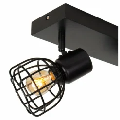 Luminaires Lucide Plafonnier Lucide FILOX Noir, 2 lumières* Spots Et Projecteurs