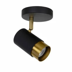 Lampes Dorées-Luminaires Lucide Plafonnier Lucide FLORIS Or, Laiton, Noir, 1 lumière