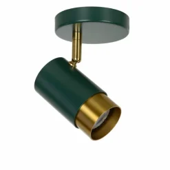 Lampes Dorées-Luminaires Lucide Plafonnier Lucide FLORIS Or, Vert, Laiton, 1 lumière