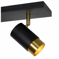 Lampes Dorées-Luminaires Lucide Plafonnier Lucide FLORIS Or, Laiton, Noir, 2 lumières