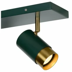 Lampes Dorées-Luminaires Lucide Plafonnier Lucide FLORIS Or, Vert, Laiton, 2 lumières