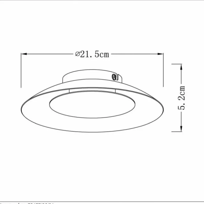 Lampe Turque-Luminaires Lucide Plafonnier Lucide FOSKAL LED Blanc, 1 lumière