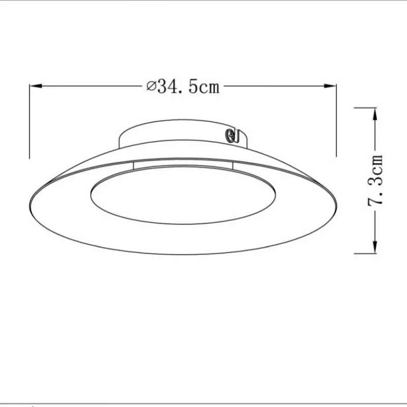 Lampe Turque-Luminaires Lucide Plafonnier Lucide FOSKAL LED Laiton, 1 lumière