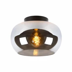 Luminaires Scandinaves-Luminaires Lucide Plafonnier Lucide JUDI Gris, 1 lumière