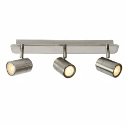 Lampes Industrielles-Luminaires Lucide Plafonnier Lucide LENNERT LED Chrome, 3 lumières