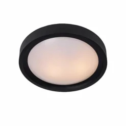 Luminaires Rustiques-Luminaires Lucide Plafonnier Lucide LEX Noir, 2 lumières