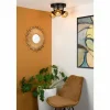 Lampes Dorées-Luminaires Lucide Plafonnier Lucide LUCAS Noir, 3 lumières