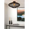 Style Boho-Chic-Luminaires Lucide Plafonnier Lucide MAGALI Noir, 1 lumière