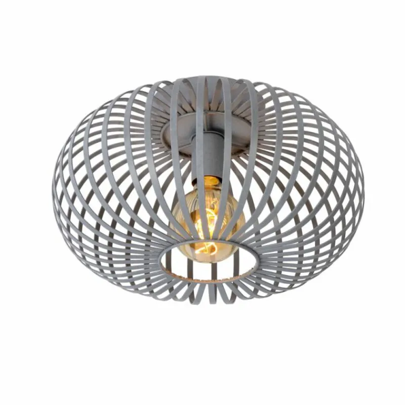 Luminaires Scandinaves-Luminaires Lucide Plafonnier Lucide MANUELA Gris, 1 lumière