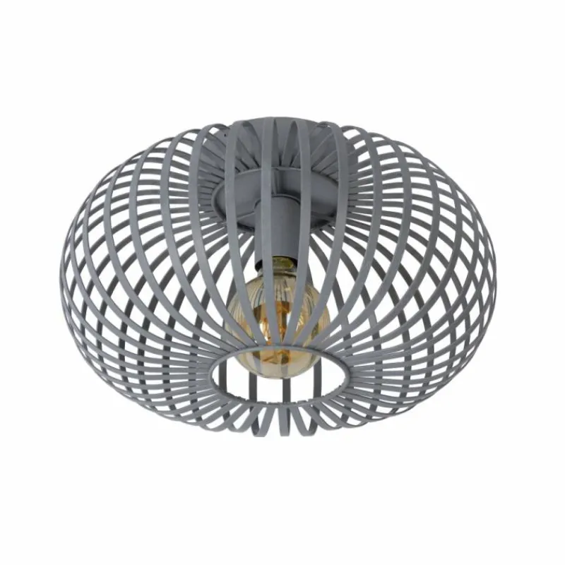 Luminaires Scandinaves-Luminaires Lucide Plafonnier Lucide MANUELA Gris, 1 lumière