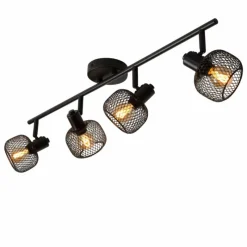 Luminaires Lucide Plafonnier Lucide MAREN Noir, 4 lumières* Plafonniers