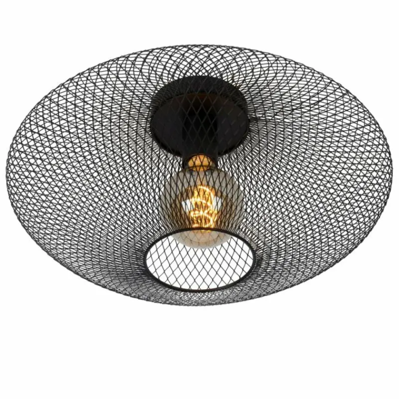 Luminaires Lucide Plafonnier Lucide MESH Noir, 1 lumière* Plafonniers