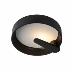 Luminaires Scandinaves-Luminaires Lucide Plafonnier Lucide MIAMI LED Noir, 1 lumière