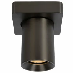 Luminaires Lucide Plafonnier Lucide NIGEL LED Acier inoxydable, Noir, 1 lumière* Spots Et Projecteurs