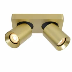 Lampes Dorées-Luminaires Lucide Plafonnier Lucide NIGEL LED Or, Laiton, 2 lumières