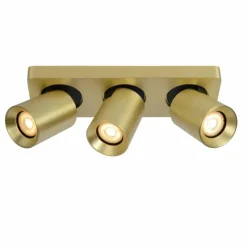 Lampes Dorées-Luminaires Lucide Plafonnier Lucide NIGEL LED Or, Laiton, 3 lumières