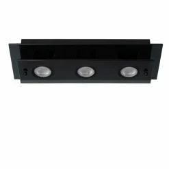 Luminaires Lucide Plafonnier Lucide OKNO Noir, 3 lumières