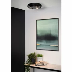 Luminaires Lucide Plafonnier Lucide OKNO Noir, 3 lumières
