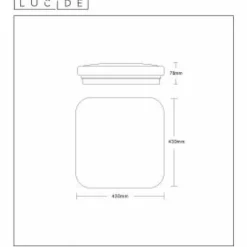 Luminaires Rustiques-Luminaires Lucide Plafonnier Lucide OTIS LED Blanc, 1 lumière
