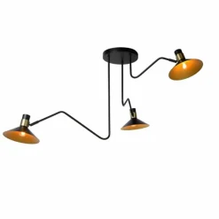 Luminaires Lucide Plafonnier Lucide PEPIJN Noir, 3 lumières* Plafonniers