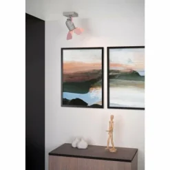 Luminaires Lucide Plafonnier Lucide PICTO Gris, Rose, 1 lumière* Plafonniers