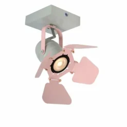 Luminaires Lucide Plafonnier Lucide PICTO Gris, Rose, 1 lumière* Plafonniers
