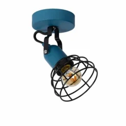 Luminaires Lucide Plafonnier Lucide Pola Bleu, Noir, 1 lumière* Plafonniers