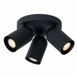 Luminaires Lucide Plafonnier Lucide PUNCH Noir, 3 lumières* Spots Et Projecteurs
