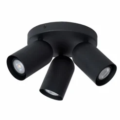 Luminaires Lucide Plafonnier Lucide PUNCH Noir, 3 lumières* Spots Et Projecteurs