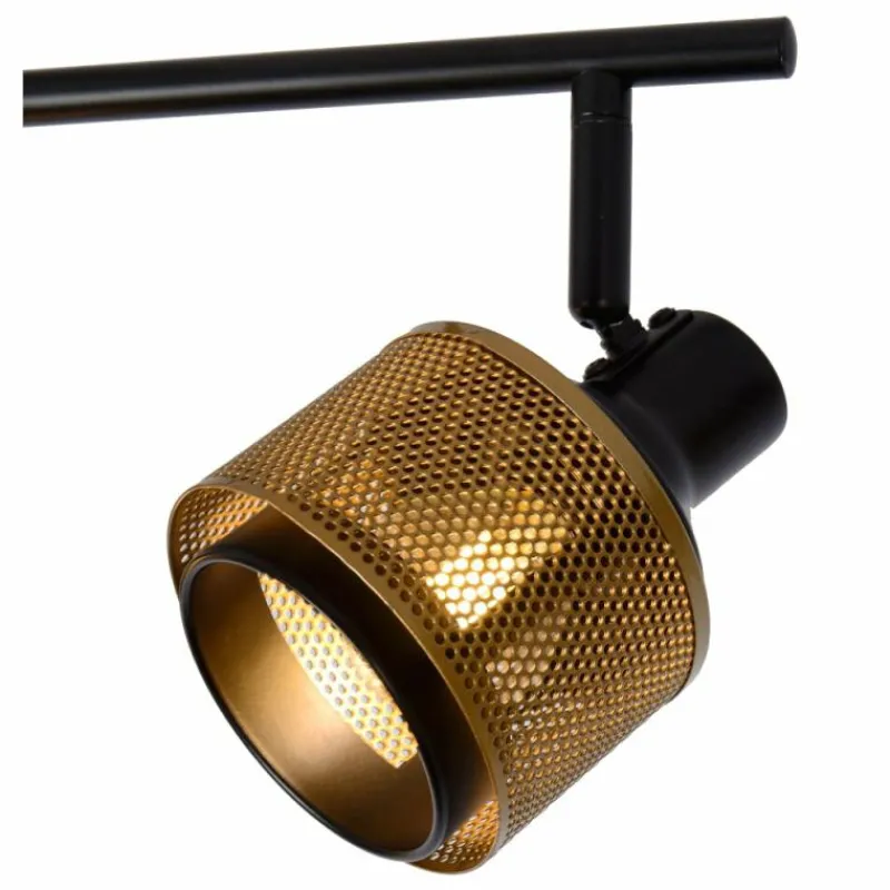Lampes Dorées-Luminaires Lucide Plafonnier Lucide RAFA Noir, 4 lumières