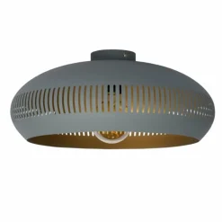 Lampes Vintages & Rétros-Luminaires Lucide Plafonnier Lucide RAYCO Gris, 1 lumière