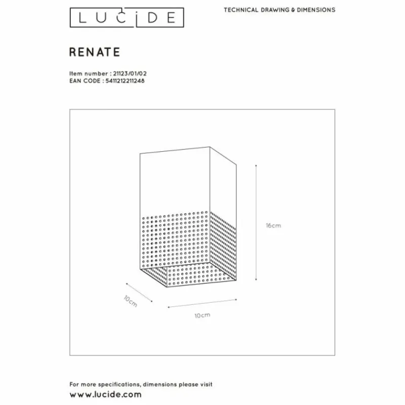 Lampes Dorées-Luminaires Lucide Plafonnier Lucide RENATE Noir, 1 lumière