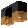 Lampes Dorées-Luminaires Lucide Plafonnier Lucide RENATE Noir, 2 lumières