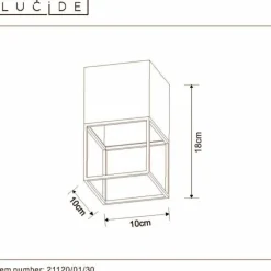 Lampe Turque-Luminaires Lucide Plafonnier Lucide RIXT Noir, 1 lumière