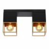 Lampe Turque-Luminaires Lucide Plafonnier Lucide RIXT Noir, 2 lumières